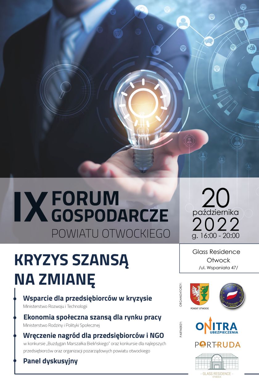 Plakat IX Forum Gospodarcze Powiatu