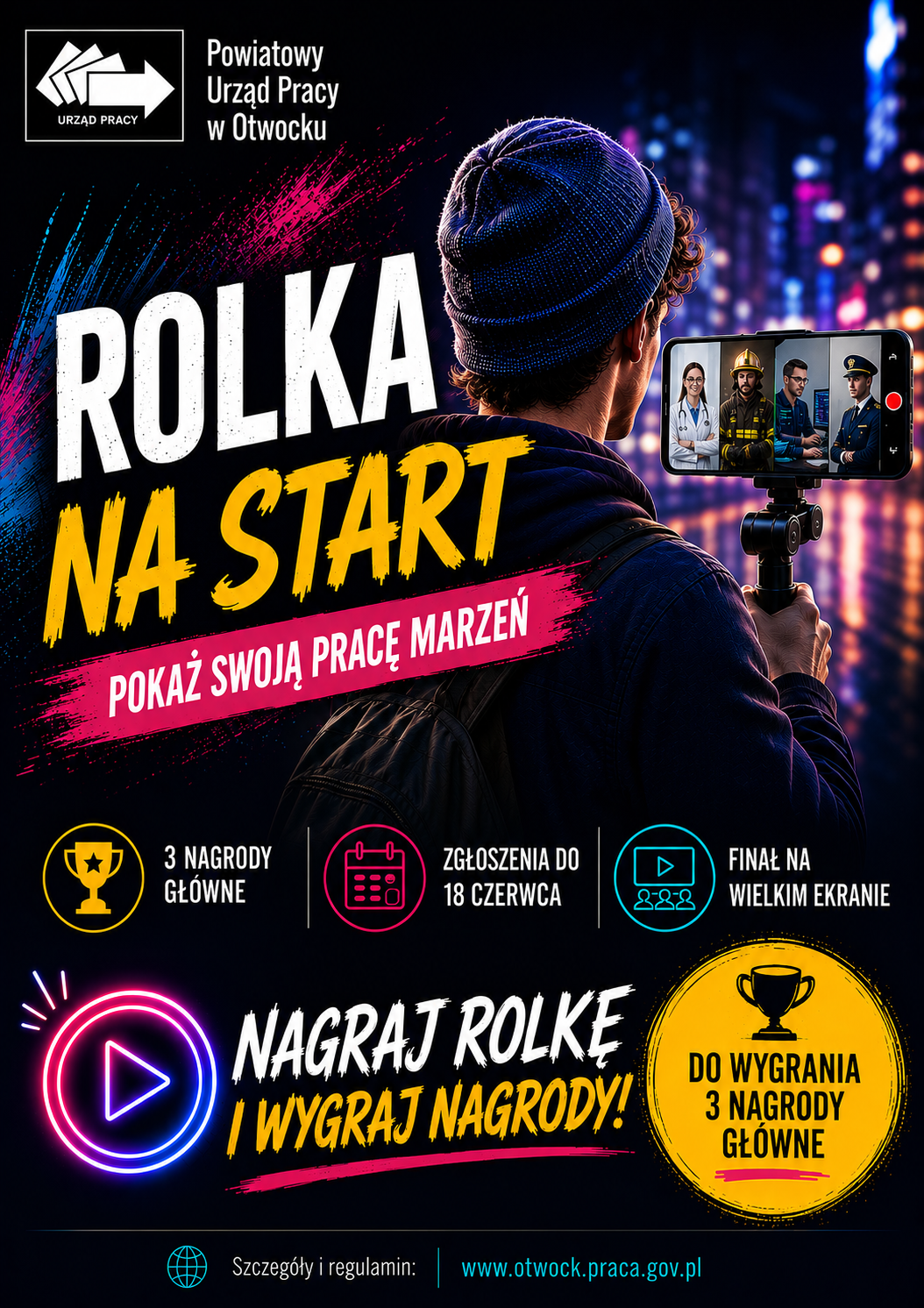 Obrazek dla: Konkurs filmowy „Rolka na Start – Moja Praca Marzeń”