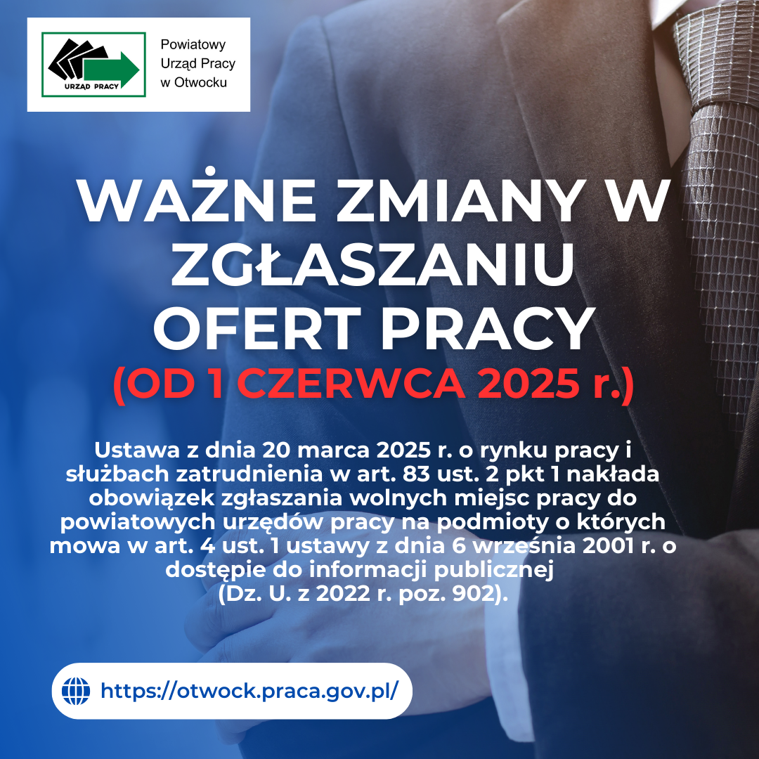 Zdjęcie artykułu Od 1 czerwca 2025 ważne zmiany w zgłaszaniu ofert pracy!